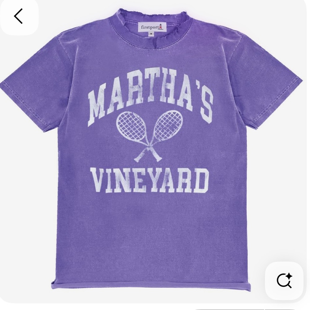 Firstport Purple Martha's Vineyard T-Shirt Weathered Series